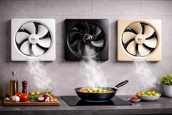 Kitchen hood exhaust fan